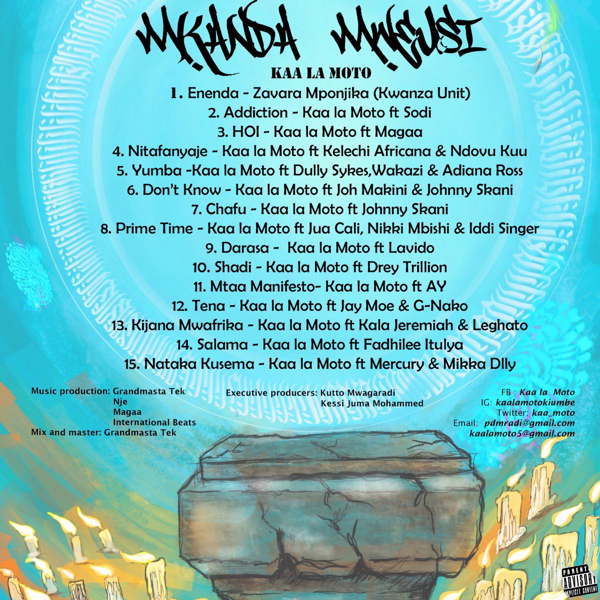Wakazi's tweet photo. New Album #MkandaMweusi from Kaa La Moto (KE) is out; East African Hip Hop masterpiece.
Iβm honored to contribute to it. Song No.5 βYumbaβ with Γdiana Ross & Dully Sykes.
Album ipo on all digital platforms including Boomplay: https://t.co/lU4pXzMvkK
#SupportYourOwn @Kaa_Moto https://t.co/ncFzaapJym