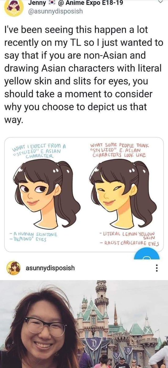 Everythingpostn's tweet photo. #areyoublind #lovetheskinyourein #whitewash #whitewashing #theironingisdelicious #culturalappropriation #asunnydisposish #caricature #asian #asiancharacters #everythingposting https://t.co/TYgjA0SkQr
