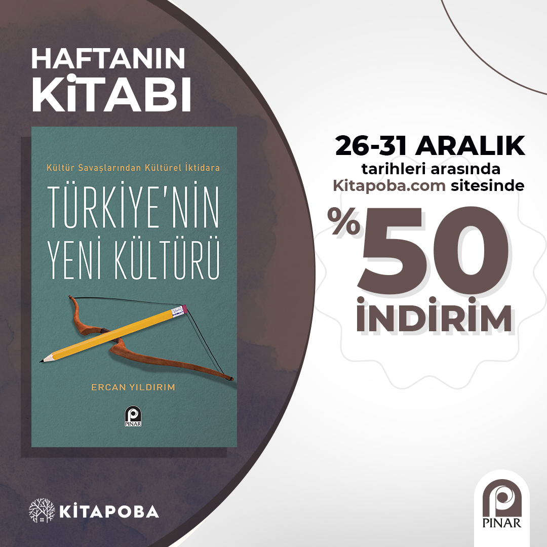 PinarYayinlari's tweet photo. HAFTANIN KİTABI: Kültür Savaşlarından Kültürel İktidara Türkiye'nin Yeni Kültürü

Ercan Yıldırım'ın kaleminden "Türkiye'nin Yeni Kültürü" 26-31 Aralık 2022 tarihlerinde @kitapobacom'da  %50 indirim fırsatıyla değerli okurlarımızı bekliyor. @Ercnyldrm1 

👉 https://t.co/uEqHFTLNz3 https://t.co/plrkgQki0u