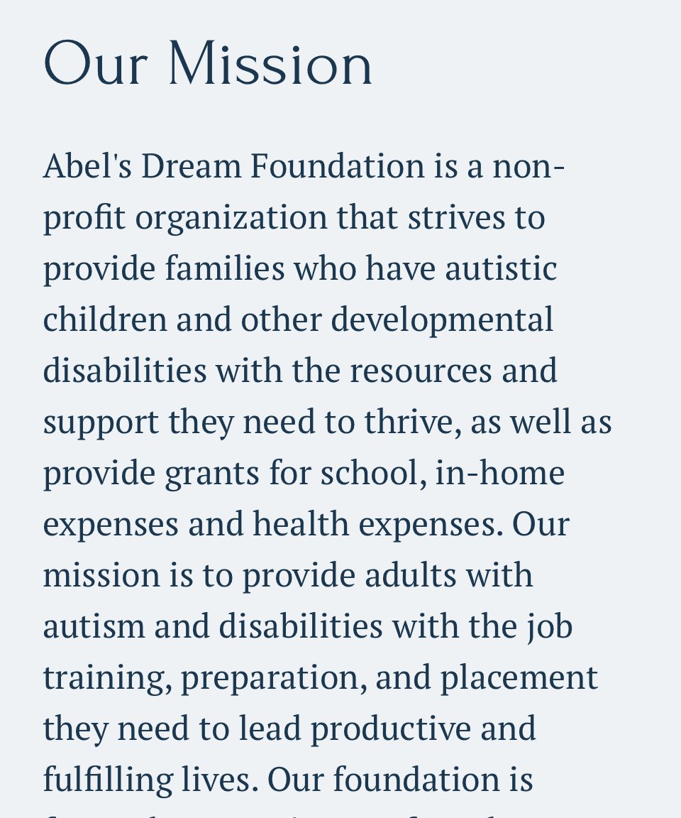 Abels_Dream's tweet photo. Our Mission is to help you from the beginning of your journey till the end. Go to https://t.co/tC13PN215l to inquire on how we can help you and your family!! #autism #Journey #Familysupport #autismresources #DreamCircle #austismfamily https://t.co/S1v3UTXI8y