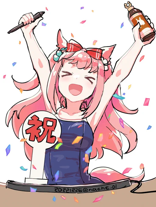 入稿しました!頭が混乱していて冬なのに水着を着せてしまった 