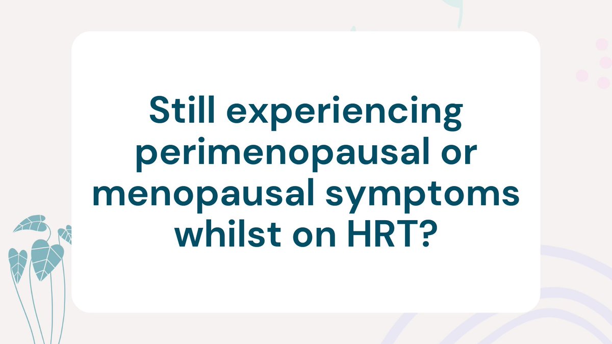#HRT is not a one size fits all treatment, and with that comes a lot of testing of types and doses to find the best option for you. Explore your options in our <a href="/balanceMeno/">balance Menopause</a> factsheet: balance-menopause.com/menopause-libr…