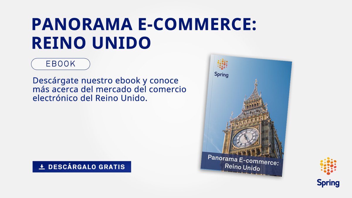 Spring_GDS_ES's tweet photo. 🇬🇧 Con un 62% de consumidores realizando pedidos en el extranjero, el Reino Unido es el primer mercado de comercio electrónico en Europa, y el más avanzado para la venta por Internet en el continente.

#SpringGDS #Logística #Ebook #EstadisticasEcommerce #EcommerceReinoUnido https://t.co/8Wrp3YlMQx