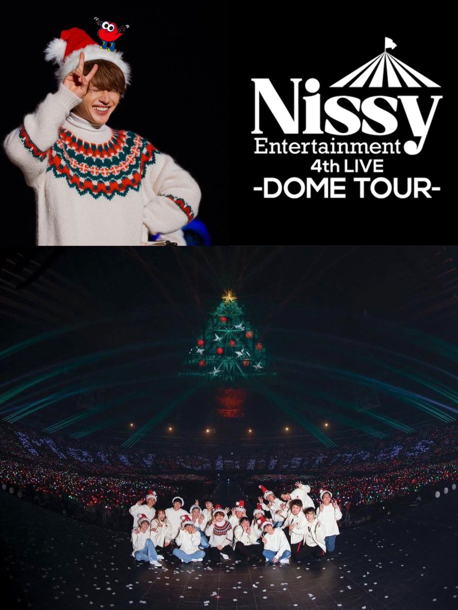 Ma9n_aaa's tweet photo. Nissy Entertainment 4th LIVE ～DOME TOUR～
 2022.12.25 福岡 PayPayドーム

.
.
お久しぶりです😊実は福岡参戦してまして最高のクリスマスになりました🎄
聴きたい曲た〜〜〜くさん聴けたし声が出せる環境が戻ってきて終始感動でした。
昨日のクリスマスをあの空間で共に過ごすこと出来て良かった。 https://t.co/zvbo75Bj7c