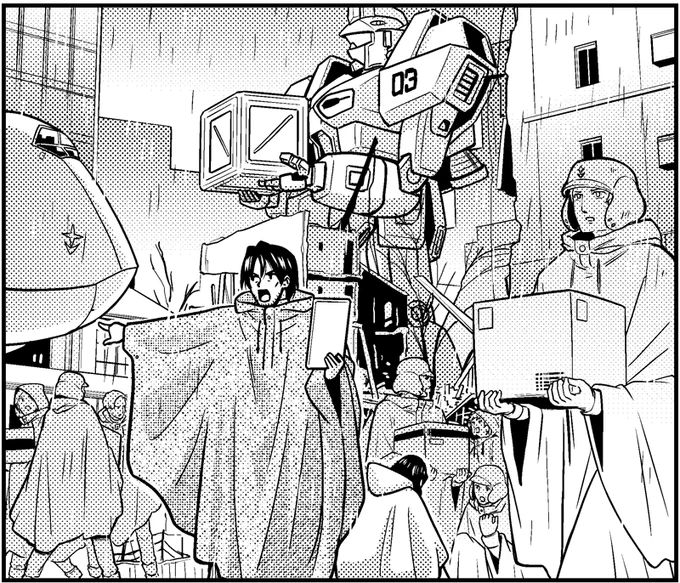 【告知】今月号のガンダムエースに機動戦士ガンダムF90FF掲載されております!オールズモビル襲撃より1週間後、ディルたちは謎のMSの影を追う…。月刊モビルマシーンも大増4P特別編!よろしくお願いいたします! 