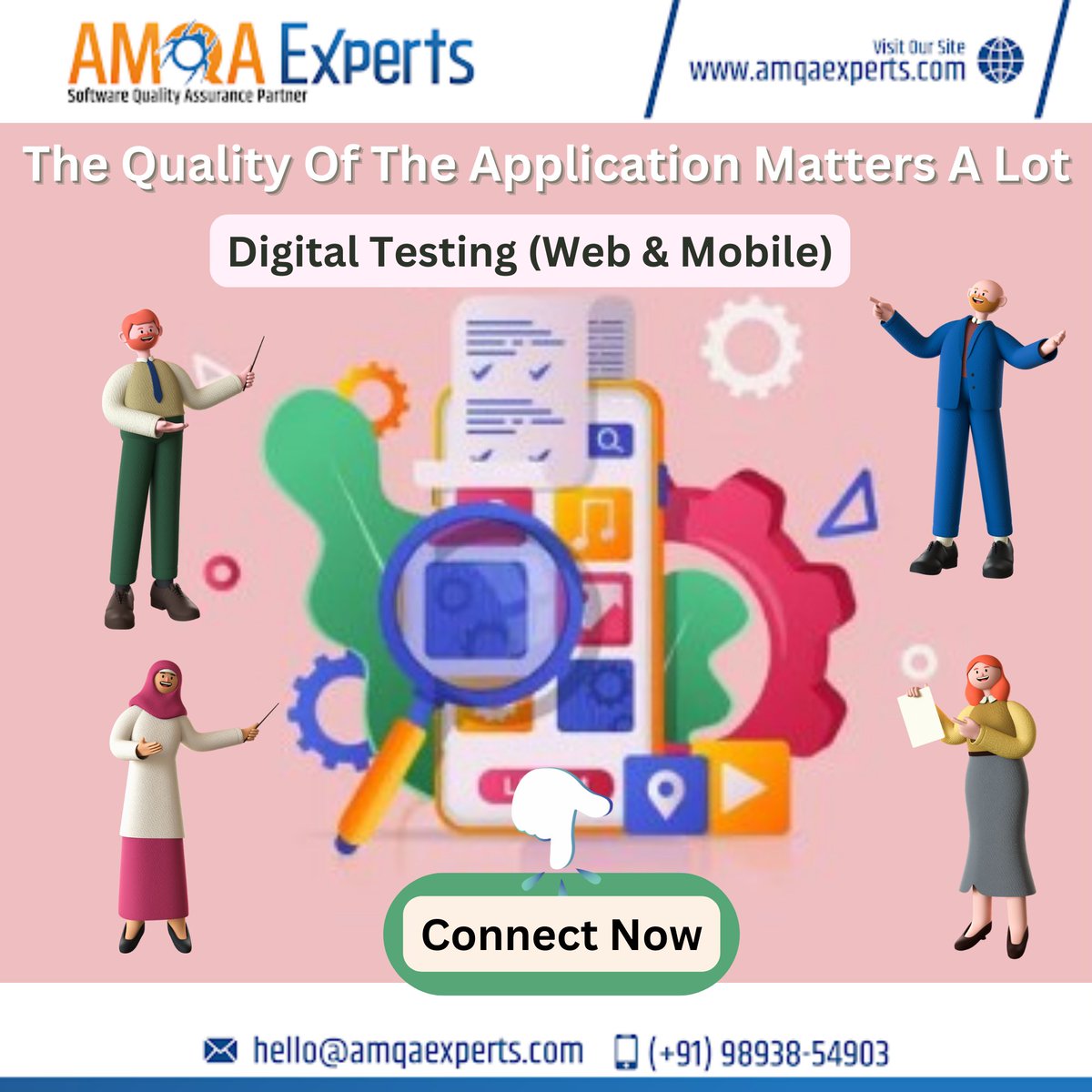 amqaexperts's tweet photo. The Quality of the Application matters a lot and so does Digital Testing. @amqaexperts, We follows the pace at which the technology is moving &amp; adapting innovation.
Connect Now.
Email:- hello@amqaexperts.com
Call:- (+91) 989 385 4903
#digitaltesting #qualityassurance #amqaexperts https://t.co/Qi4GaUg90v
