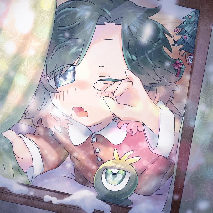 シャンシャンシャンシャン#MerryChanSmas ⁦⁩ ラフキシイさん線画ろくそ〜さん塗りちー田 