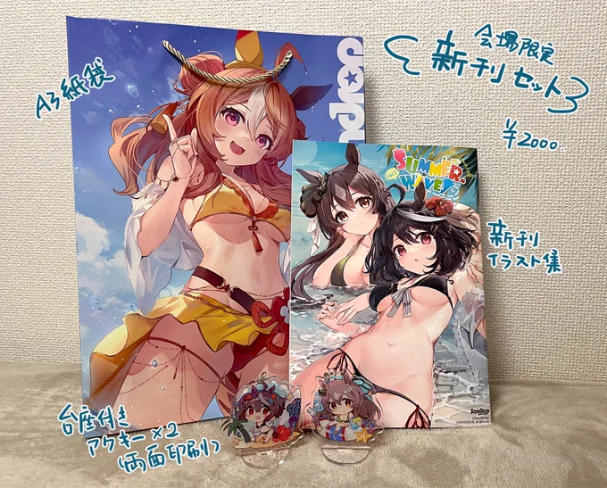 #C101お品書き 12/30(金)西ま09b「Sandrop」新刊セット+既刊+おまけ缶バッジを用意しています!当日スペースでお待ちしていますので是非遊びに来てください～～ 