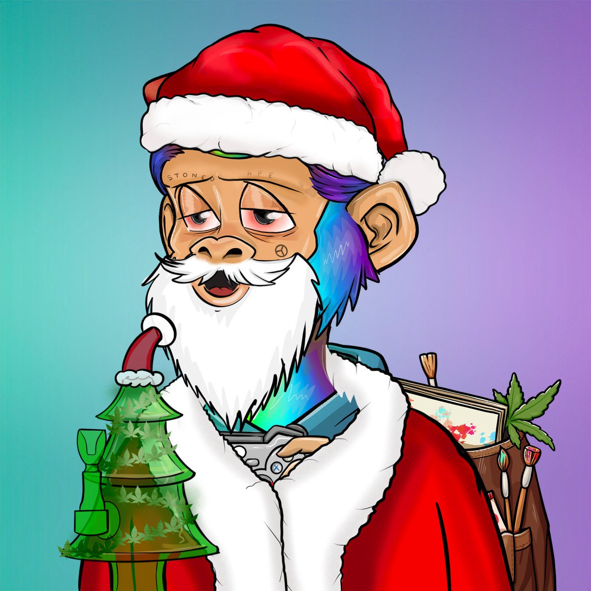 VolatileText's tweet photo. Merry Christmas and Happy Year ahead! @StonedApeCrew #sacxmas https://t.co/M7LGWB6Ear