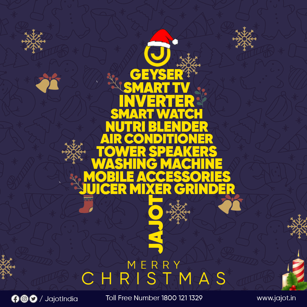 JajotElectronic's tweet photo. May this season be full of light and laughter for you and your family.

#JajotIndia #Christmas #MerryChristmas https://t.co/g41uAL4qqq