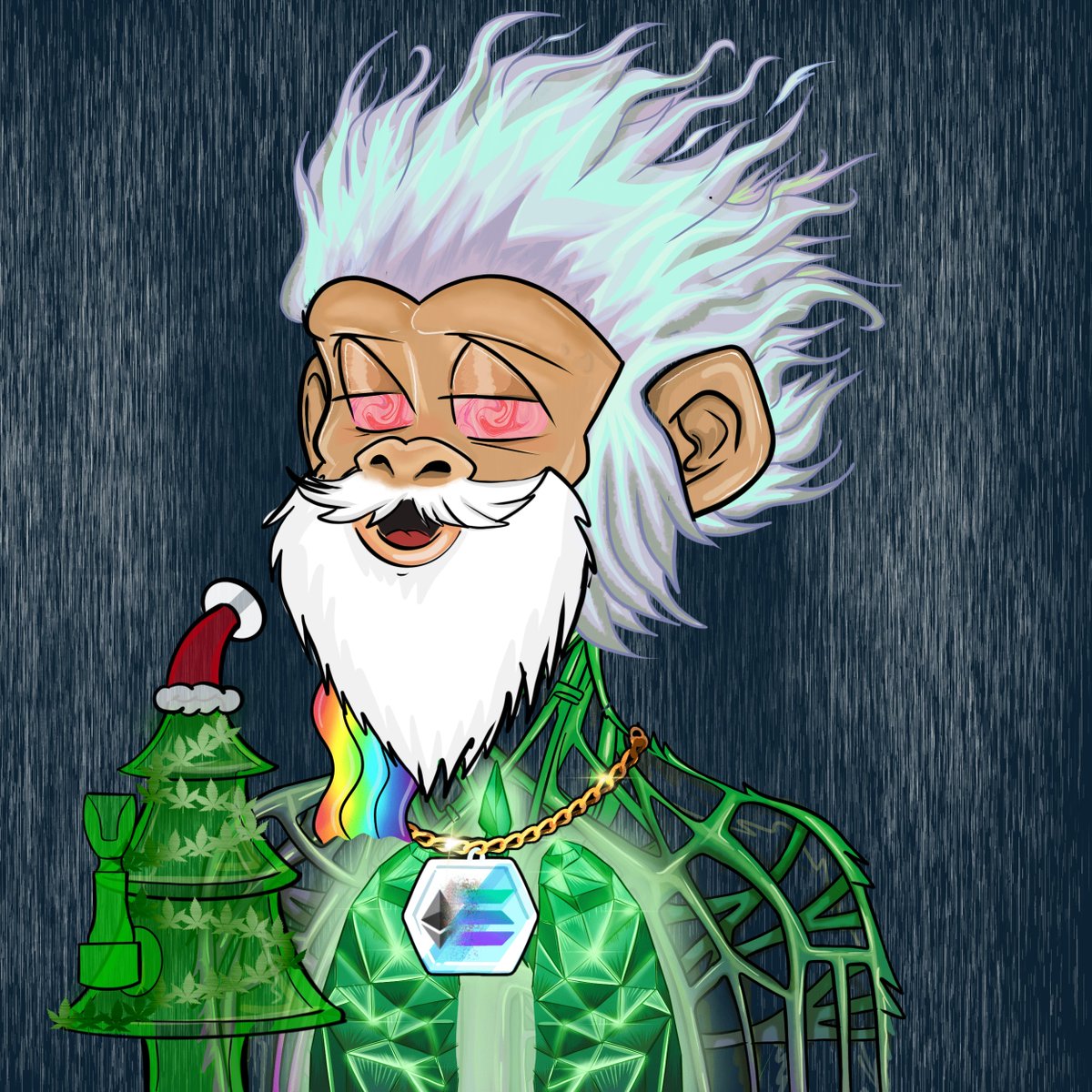 GamerV100's tweet photo. yo yo yo, it's a #SACXMAS ! @StonedApeCrew https://t.co/QQJUEEyknL
