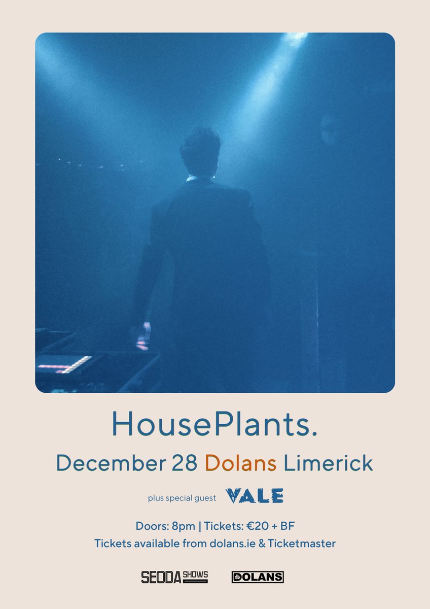 ********* SHOW REMINDER - THIS WEDNESDAY! ********* @HousePlantsIE ( @paulisanoonan & @daithimusic collaborative project) w/Special Guest @ThisisValeMusic Tickets from @mydolans , @TicketmasterIre & HERE NOW: dolans.yapsody.com/event/index/75… #DoNotMissTHIS 💚💚💚