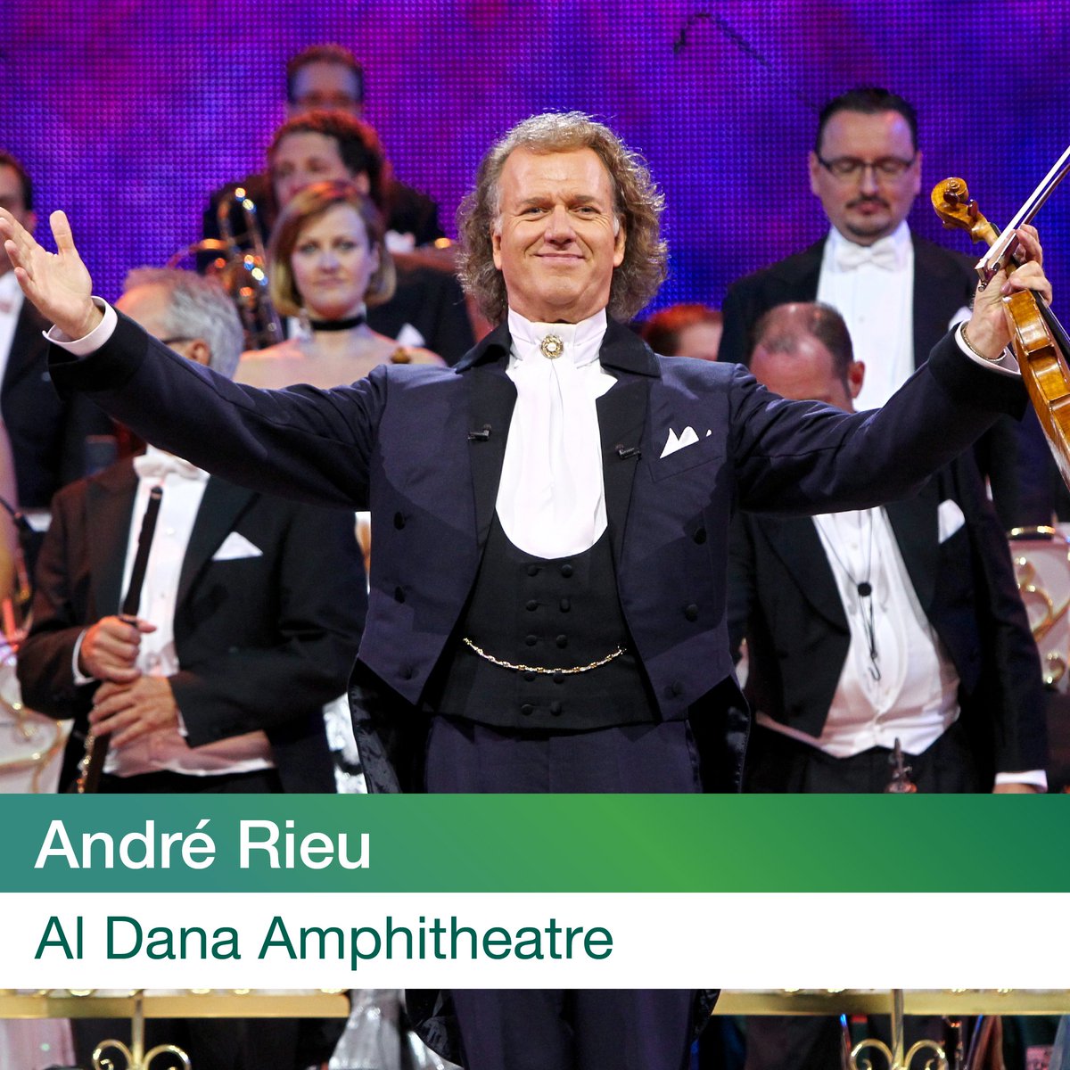SpringofCulture's tweet photo. A premier debut in the region!! The “King of Waltz”André Rieu and the enchanting orchestra Johan Strauss II grace the stage of Al Dana Amphitheatre.
#springofculture #bahrain https://t.co/zgVkbigwGD