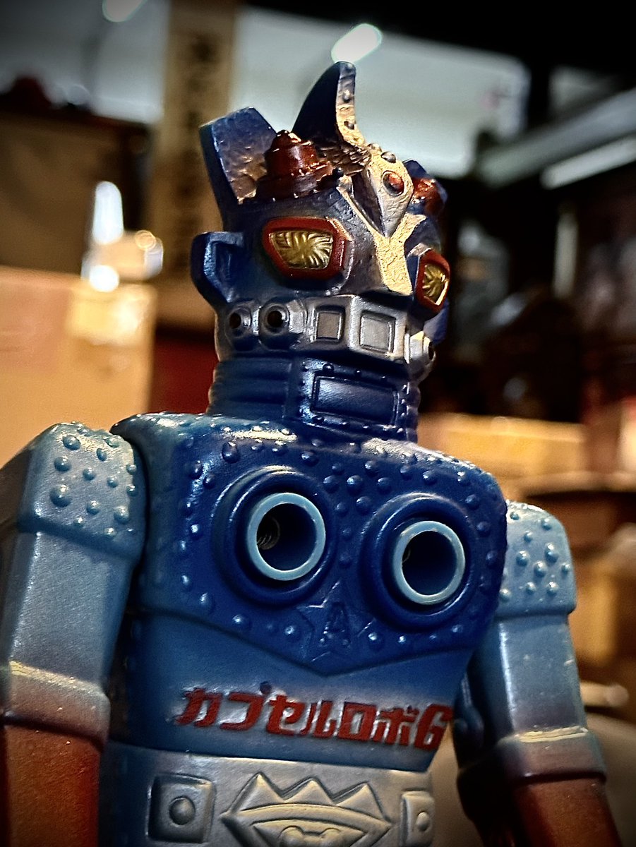 venson1969's tweet photo. 中嶋製作所／アストロミュー５「カプセルロボＧ」ソフビ https://t.co/FNjp8laUAD
