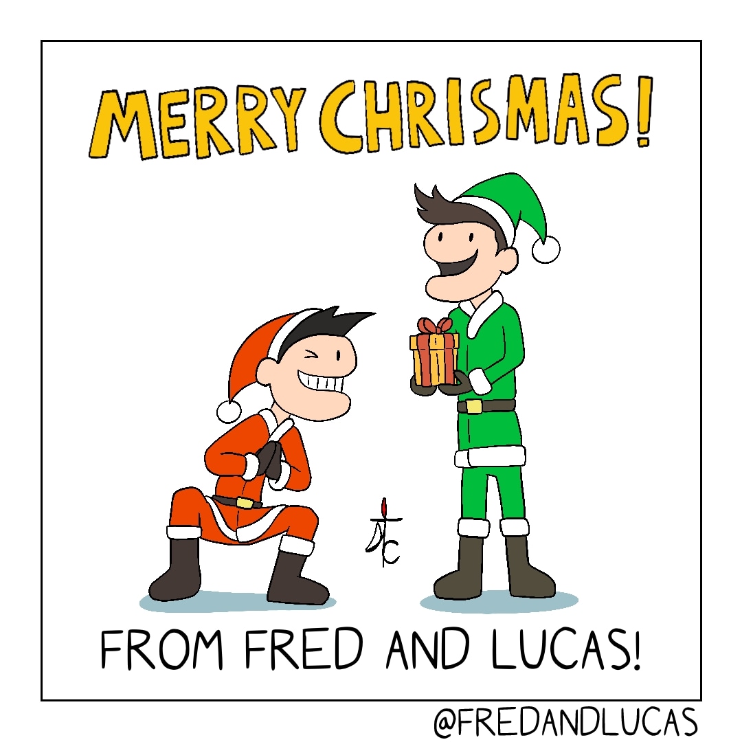 realtalkinghand's tweet photo. Merry Christmas from Fred and Lucas!π
#fredandlucas #fredthetalkinghand #lucasthetalkinghand #fredwashere #talkinghandtuesday #comic #illustration #ipad #procreate #christmas #christmas2022 #christmaseve #merrychristmas #happynewyear #happyholidays https://t.co/jm9KQiD2Et
