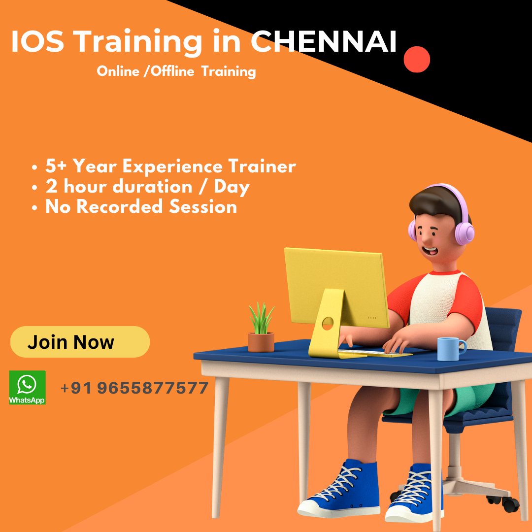 IgsAkak1's tweet photo. Our ios training in Chennai is geared towards beginners as well as professional App developers to up skill their ios programming. More Info : https://t.co/6EoXdjPOHh
#training #ChennaiTraining #besttrainingcentre #ios #onlineclasses #education #traininganddevelopment https://t.co/pRCtEbJARL