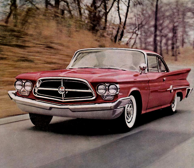MotorMemes's tweet photo. She: "Why do you need all this horsepower?"
He: "To get as far away from your mother as fast as possible." 1960 Chrysler 300 F. #cars #Mopar https://t.co/CVpxeuXCzY
