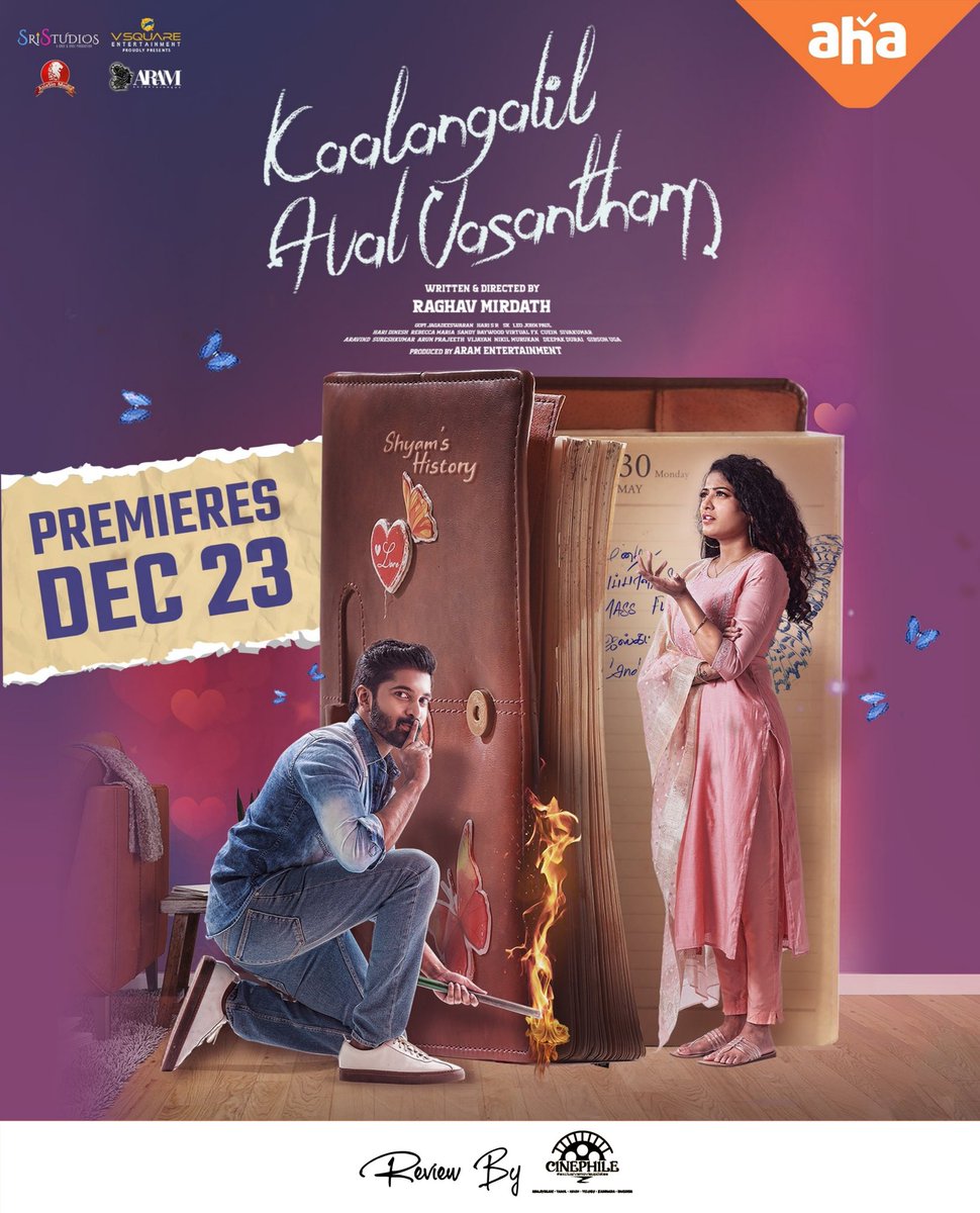 RRCinephile's tweet photo. #KaalangalilAvalVasantham Review By #Cinephile 

Kaushik and Anjali did justice. Some songs are fin. There are some cringe love scenes but it doesn't affect the flow of the movie. There is nothing new in the story,but Decent debut of Dir. Raghav.

⭐️2.75/5 - WATCHABLE https://t.co/YMLRCeSJPG