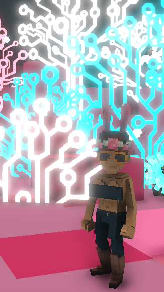 CryptoTheKid120's tweet photo. @TheSandboxGame I found  the circuit board trees! 🤖🎄 I participated in the #SeasonsGreetingsTSB challenge for a chance to win an NFT! https://t.co/ZyUqC5OyKR