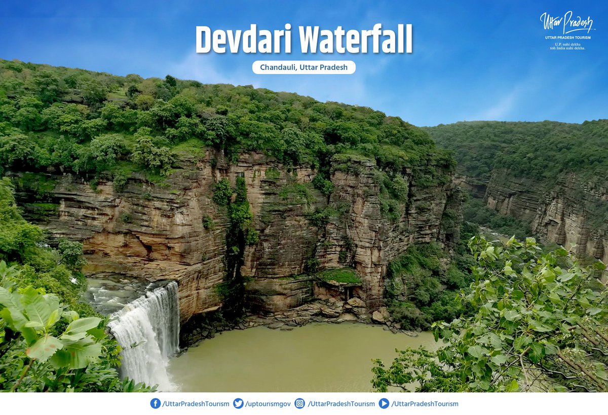 uptourismgov's tweet photo. Witness the crystal clear water, gurgling over the rocks presenting a breathtaking sight at the #DevdariWaterfall, #Chandauli. The surroundings are totally scenic and give a very peaceful experience, full of mysticism. A must-visit.
#WaterfallsInUP #UPTourism #RethinktTourism https://t.co/ktcLhPoAq6