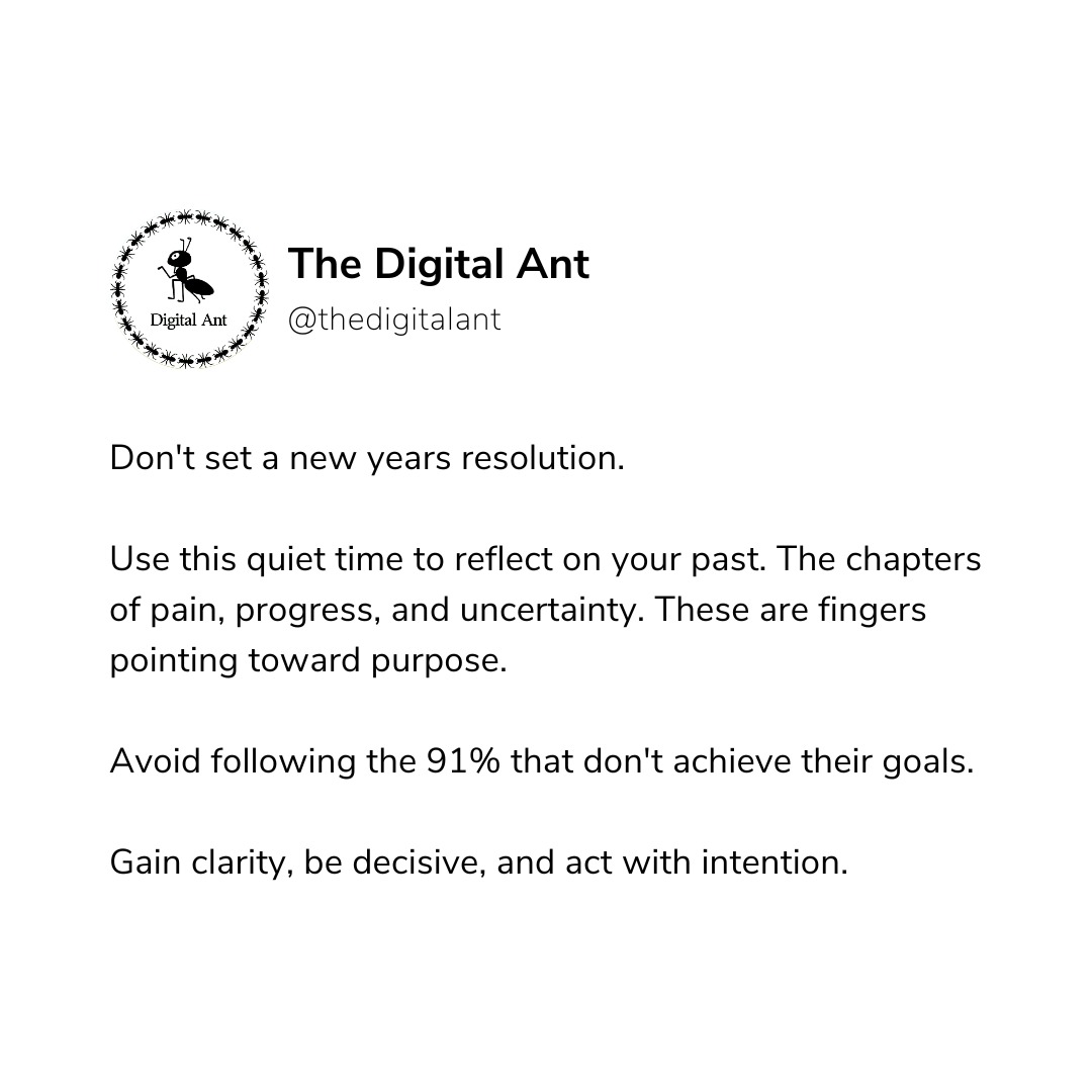 TheDigitalAnt's tweet photo. Don't set a new years resolution. 😊 🥳

#Christmas #holidays #MerryChristmas https://t.co/j5rcFRk3aT
