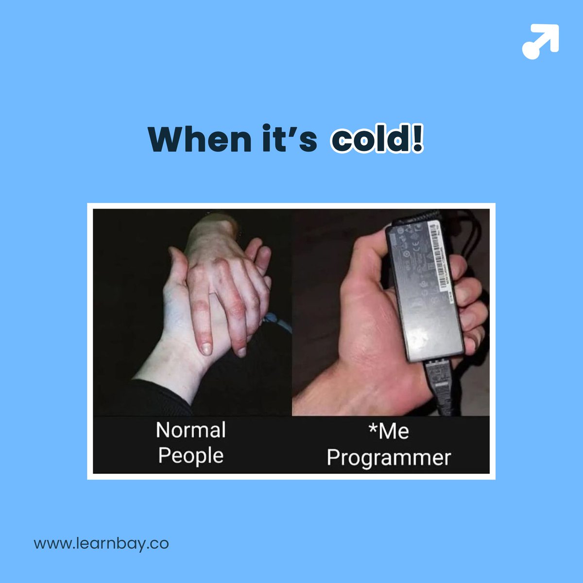 Learnbay's tweet image. The only company programmers have this winter🤣

Follow @Learnbay  for more funny content

#learnbay #wintermemes #codermemes #programmermemes