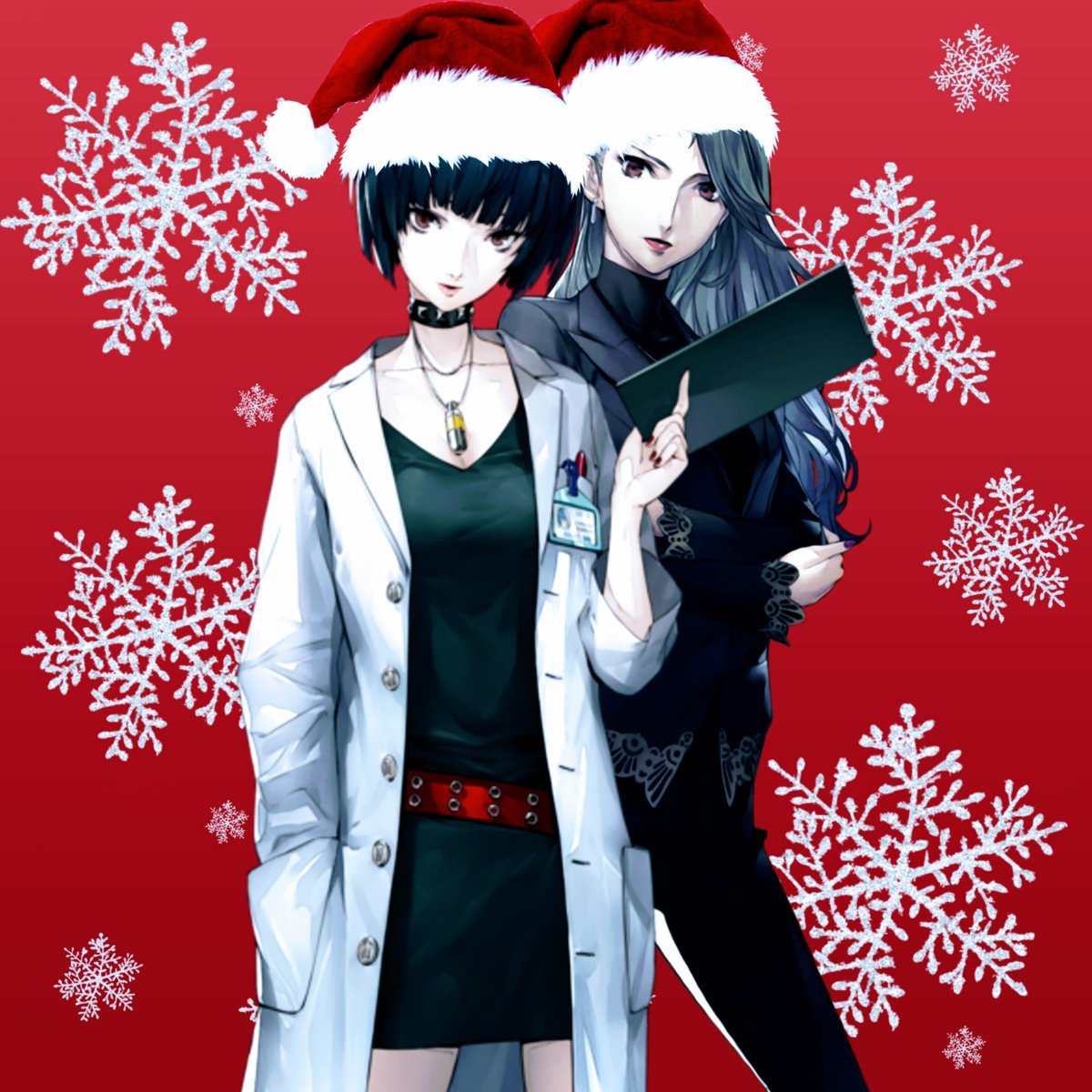 Random_Human333's tweet photo. ❄️Happy Holidays!❄️
#Persona5 #TaeTakemi #SaeNiijima #Taesae #Bisexual #Lesbian #Headcaons #HappyHolidays #edit https://t.co/Nh08jxGZjV