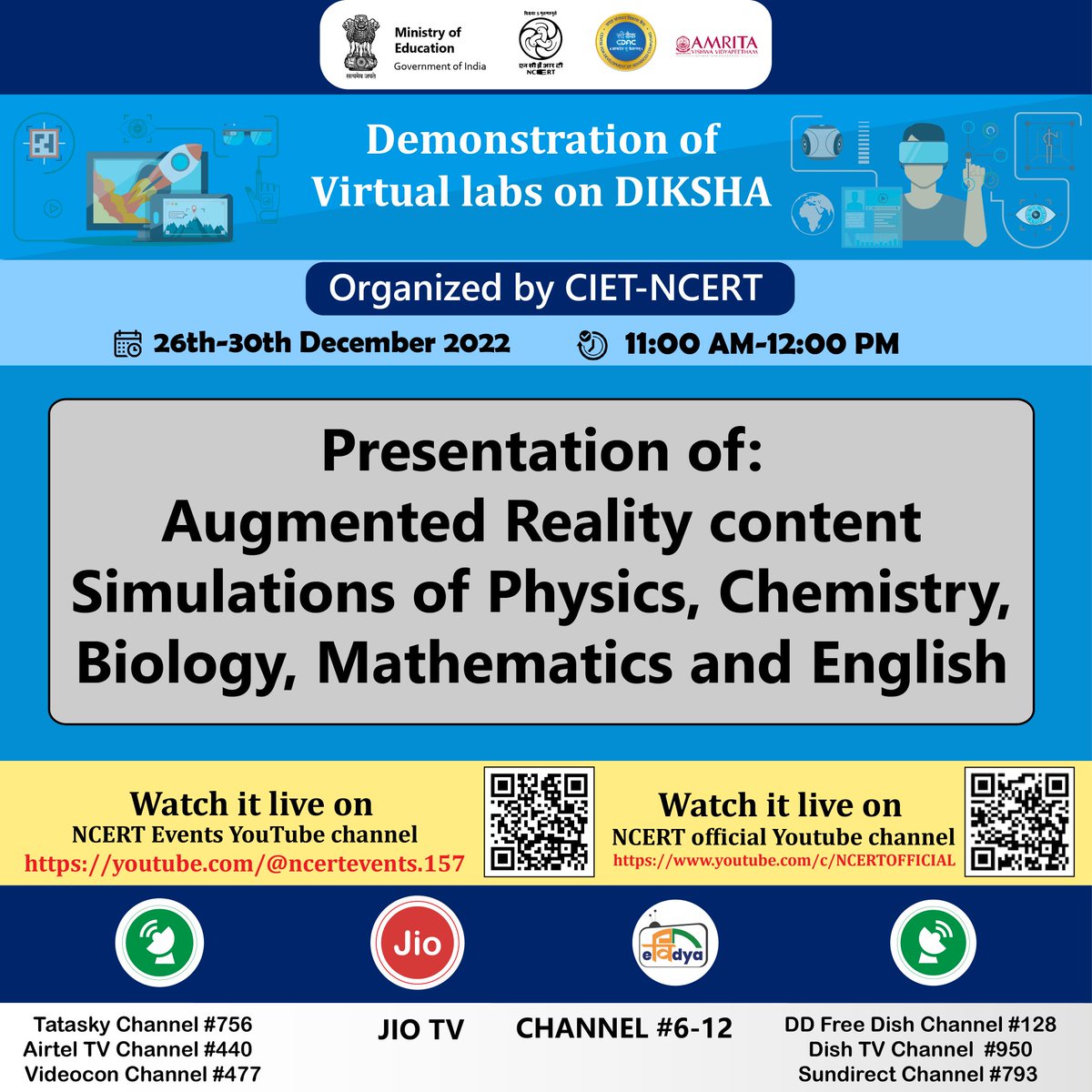NCERT on Twitter "Join us for the online training programme on