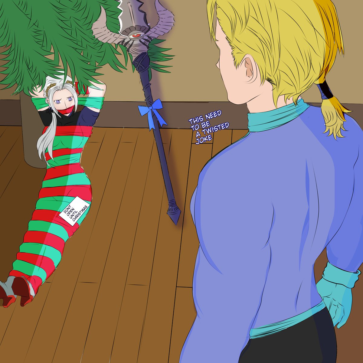 HelosioGato's tweet photo. Day 7: Free Day - Merry Christmas!!
#DimigardWeek2022
#디미에델 #Dimigard #ディミエデ https://t.co/DoC6CcZVfH