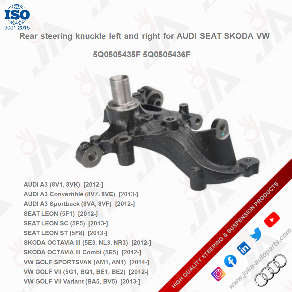 Joka_autoparts's tweet photo. Rear steering knuckle left and right for AUDI SEAT SKODA VW 5Q0505435F 5Q0505436F
#tesla #autoparts #bmw #cars #carphotography #automotive #audi #steering #suspension #stabilizerlink #bushingkits #suspensionjoint #controlarm #nissan #offroad #steeringknuckle #4x4 #controlarms https://t.co/G4BQtze5XX