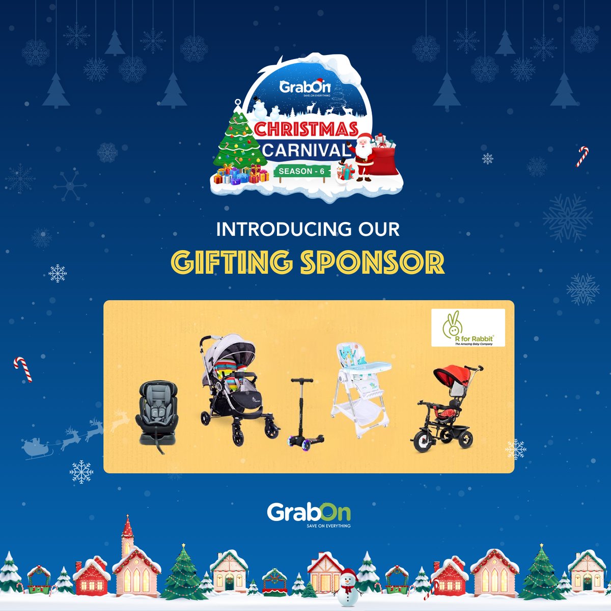 GrabOnIn's tweet photo. Presenting R for Rabbit - The Amazing Baby Company  our Gifting Sponsor for the 6th season of GrabOn Christmas Carnival

Play &amp; Win : https://t.co/IQ8KgT6Ju2

#GrabOnChristmasCarnival #season6 #rforrabbit #babyproducts #babycompany #parents #ContestAlert #PlayandWin https://t.co/xTaHJa4B73