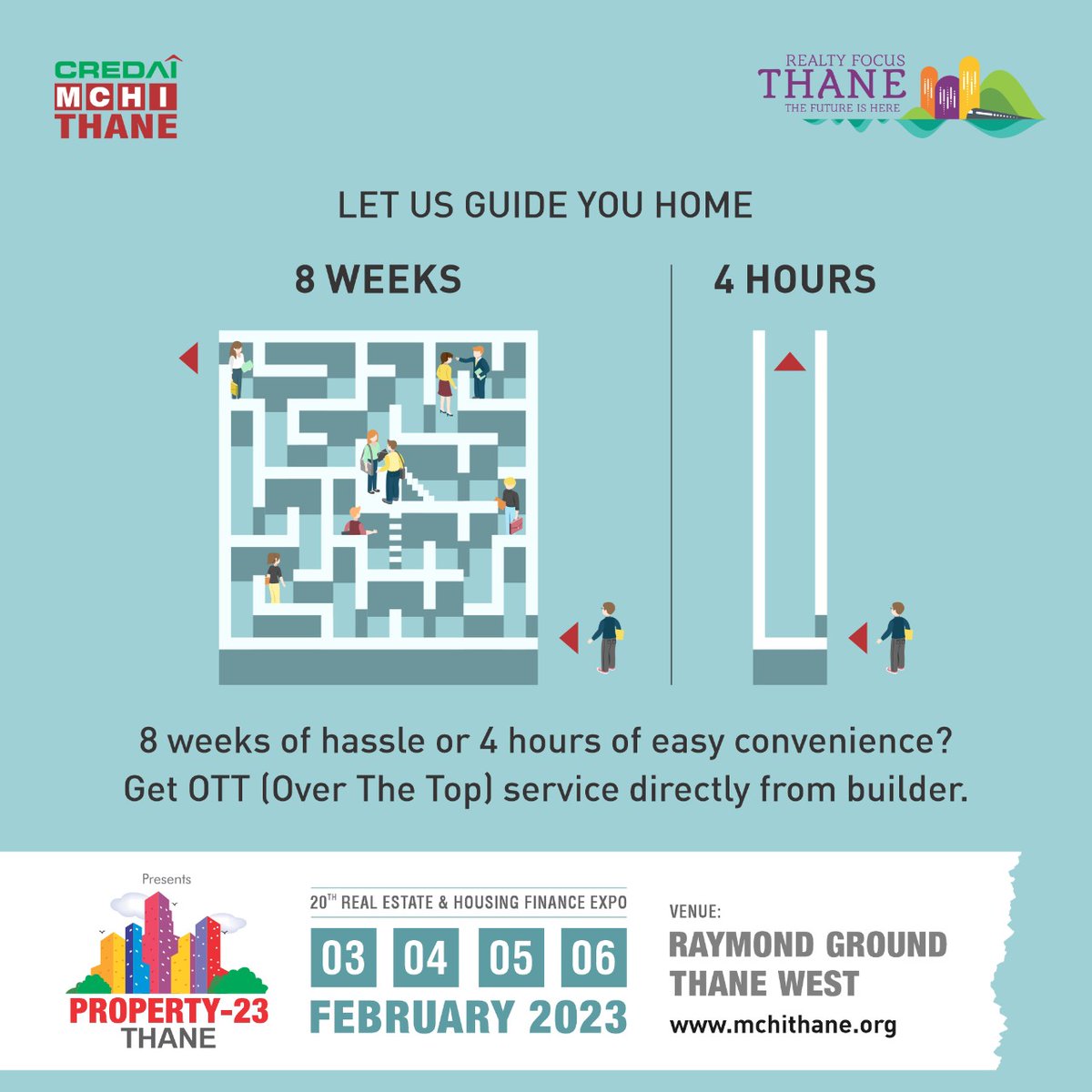 credaimchithane's tweet photo. 𝐂𝐑𝐄𝐃𝐀𝐈-𝐌𝐂𝐇𝐈 THANE 𝐏𝐫𝐞𝐬𝐞𝐧𝐭𝐬 20th Real Estate & Housing Finance Expo
𝐃𝐚𝐭𝐞: 3rd, 4th, 5th & 6th Feb 2023
@Raymond 𝐆𝐫𝐨𝐮𝐧𝐝𝐬, Thane West
Sumit Gudka - +91 9322682010 / +91 9833458323
https://t.co/NE7qyiG2Xc
#MCHIThane #CREDAIMCHITHANE #ThaneExpo2023 https://t.co/s7nHPbr4Om
