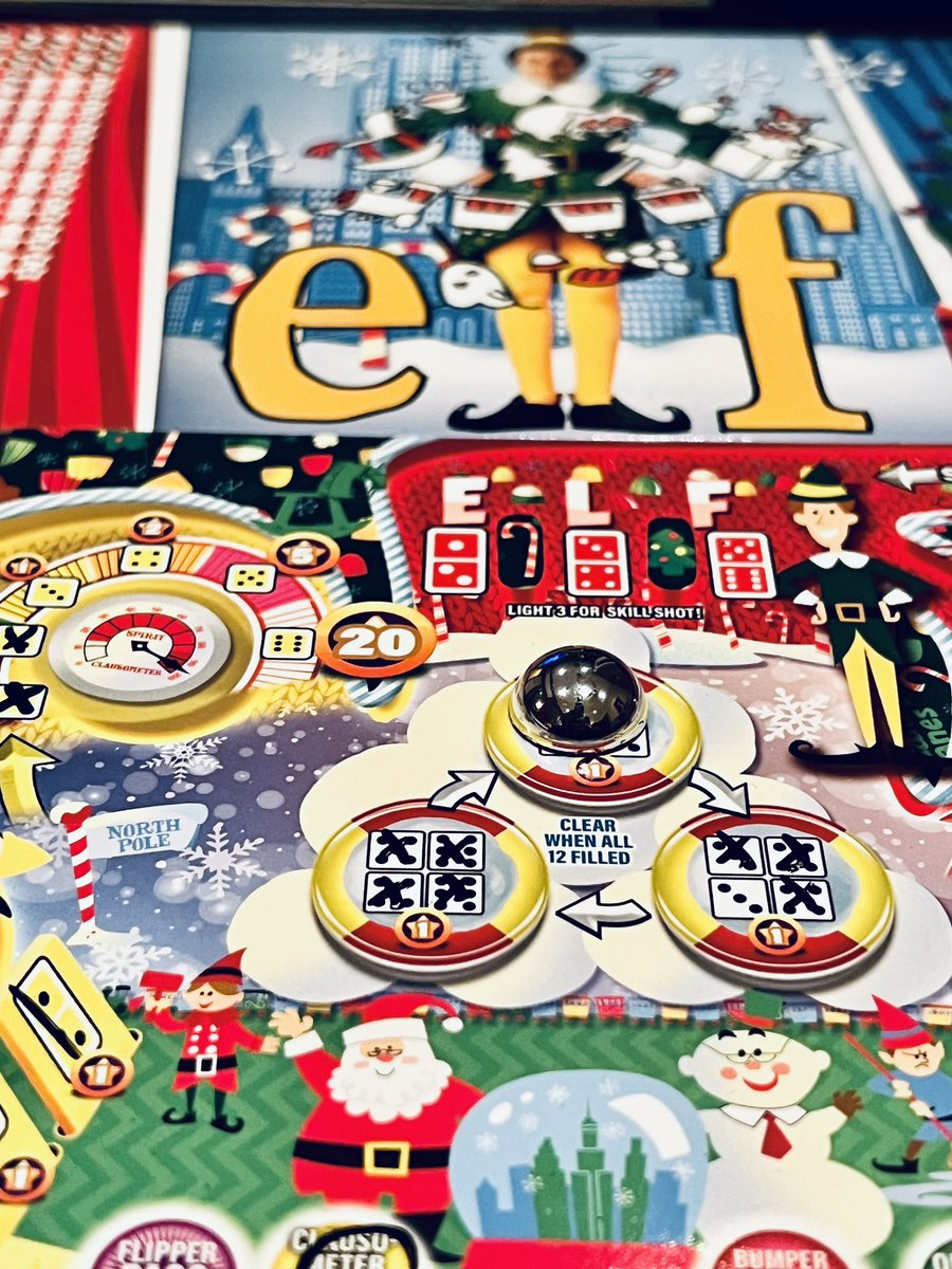 Day 358 Super Skill Pinball Holiday Edition from <a href="/wizkidsgames/">WizKids</a> might be a new Christmas tradition to play this one Great for a wide range of gamers and if you need more that 4 players a second copy will have you covered 3 different tables to choose from with a range of complexity