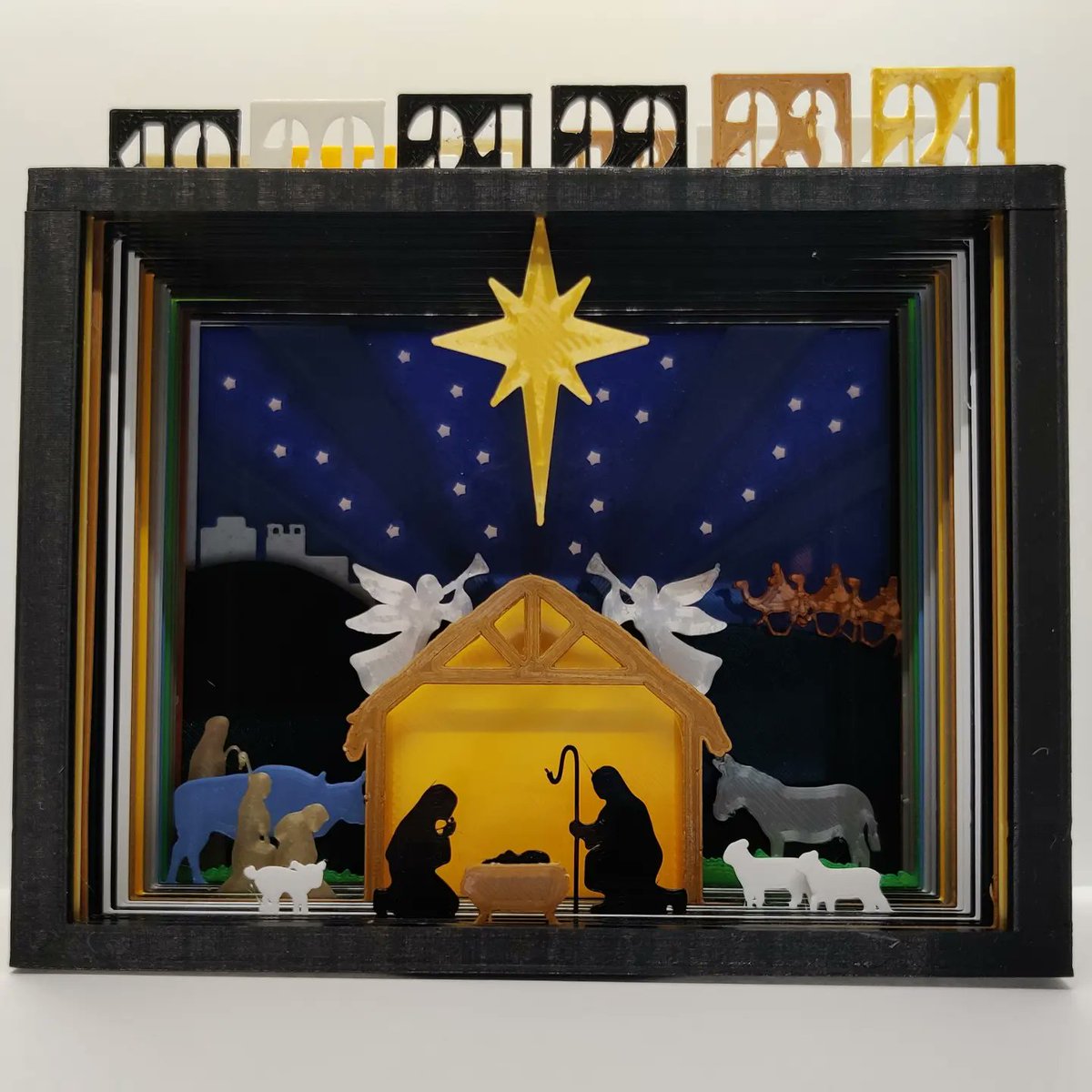 PhilaminarPrint's tweet photo. Here's mine! What a great advent calendar! Thanks @3DPrintBunny . https://t.co/K3g5WahuOG