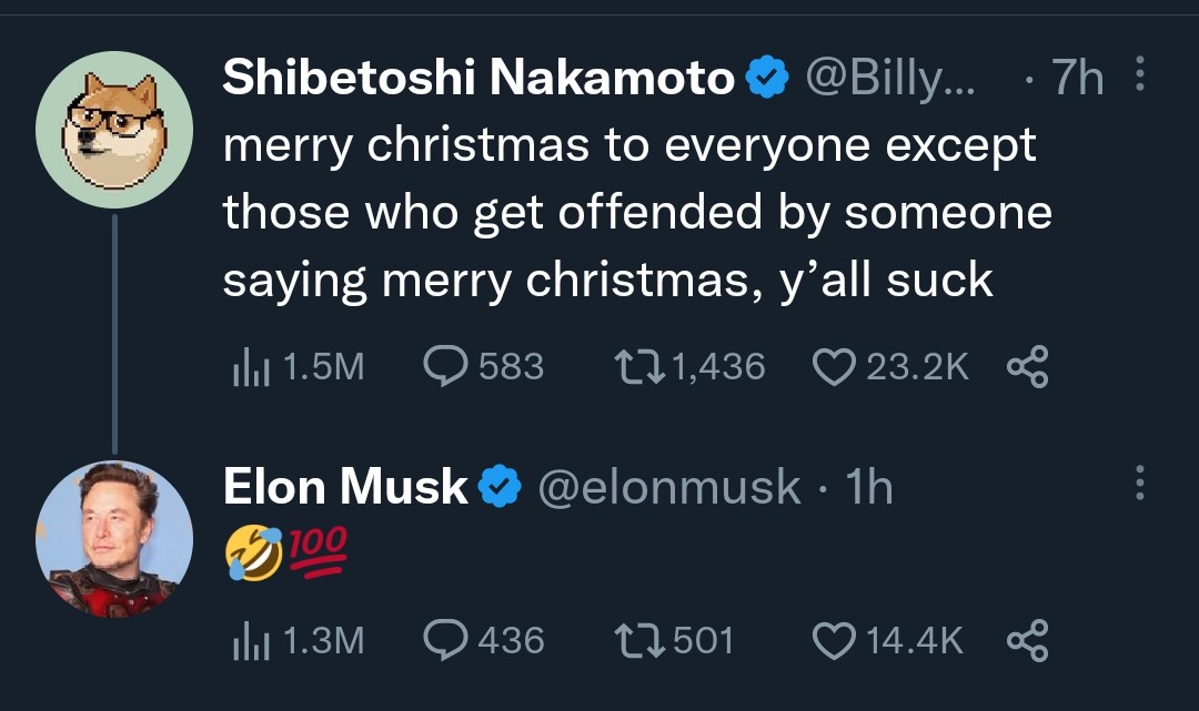 theserfstv's tweet photo. I've never actually heard of it met someone who is offended by someone saying Merry Christmas. It's like the right has to invent someone with thinner skin than them https://t.co/MSNFBFdahy
