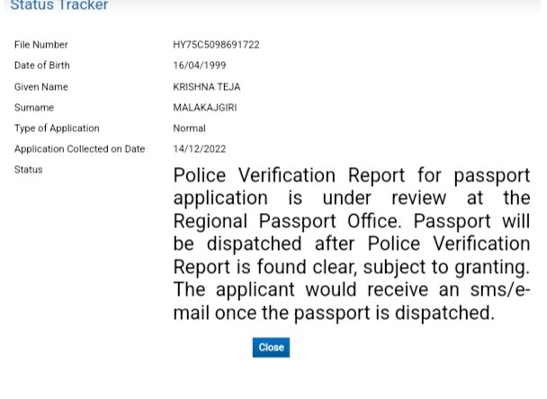 Krishnateja975's tweet photo. @rpohyderabad 
Respected team,
Requesting for early dispatch of passport. https://t.co/I3Shd7NVe9