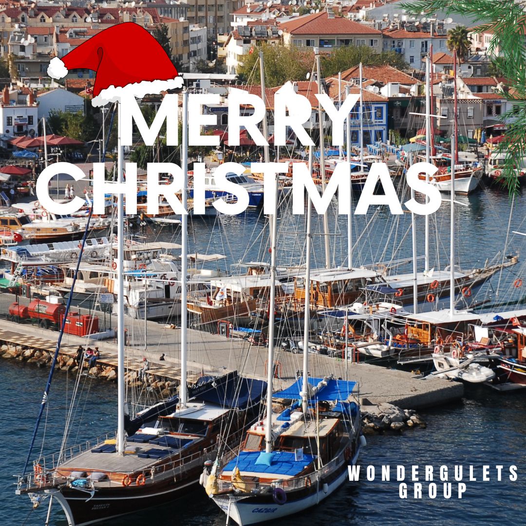 chartergulet's tweet photo. Wondergulets Group staff Wishes You Happy Holidays and a more Peaceful 2023 for everybody. Waiting  for you on board of our wonderful #Gulets! https://t.co/xrqJ9xChaj https://t.co/nBdhZK41l7