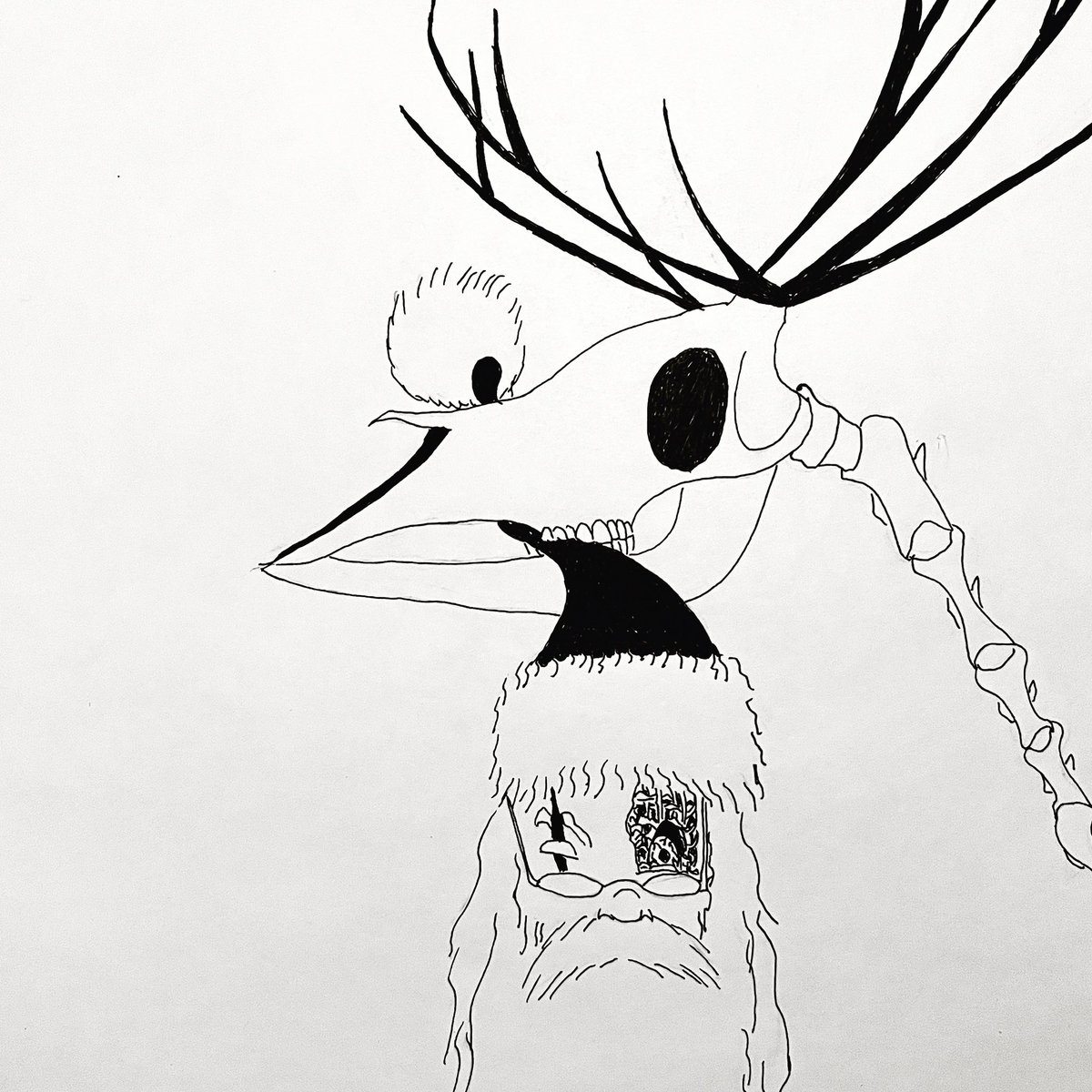 inkofep's tweet photo. Hope you had a great Christmas!! 🎄🎄🎄 #drawing #ink #sketch https://t.co/fzsSwdD9ZO