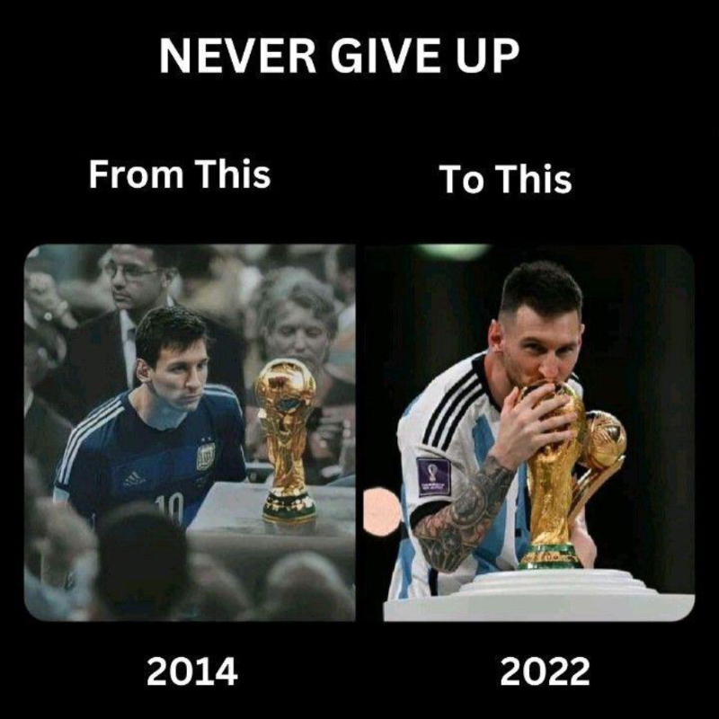 drdkgupta's tweet photo. Never Give Up Hope | Fight Back
#LionelMessi #fightback https://t.co/hy4TDAmTUL