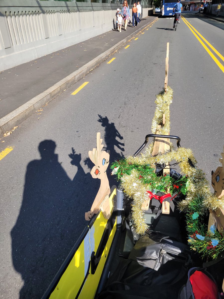 Ka_eke_Pahikara's tweet photo. So after several weeks of riding around with these festive fender ornaments it felt very strange to have such a short front to the bike. Doubly odd for one of the longer bikes around! #Load75 https://t.co/zJnjNEHp23