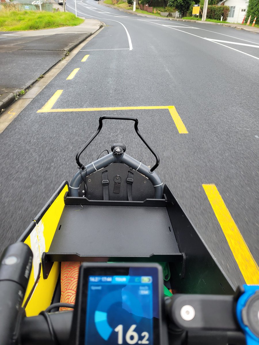 Ka_eke_Pahikara's tweet photo. So after several weeks of riding around with these festive fender ornaments it felt very strange to have such a short front to the bike. Doubly odd for one of the longer bikes around! #Load75 https://t.co/zJnjNEHp23