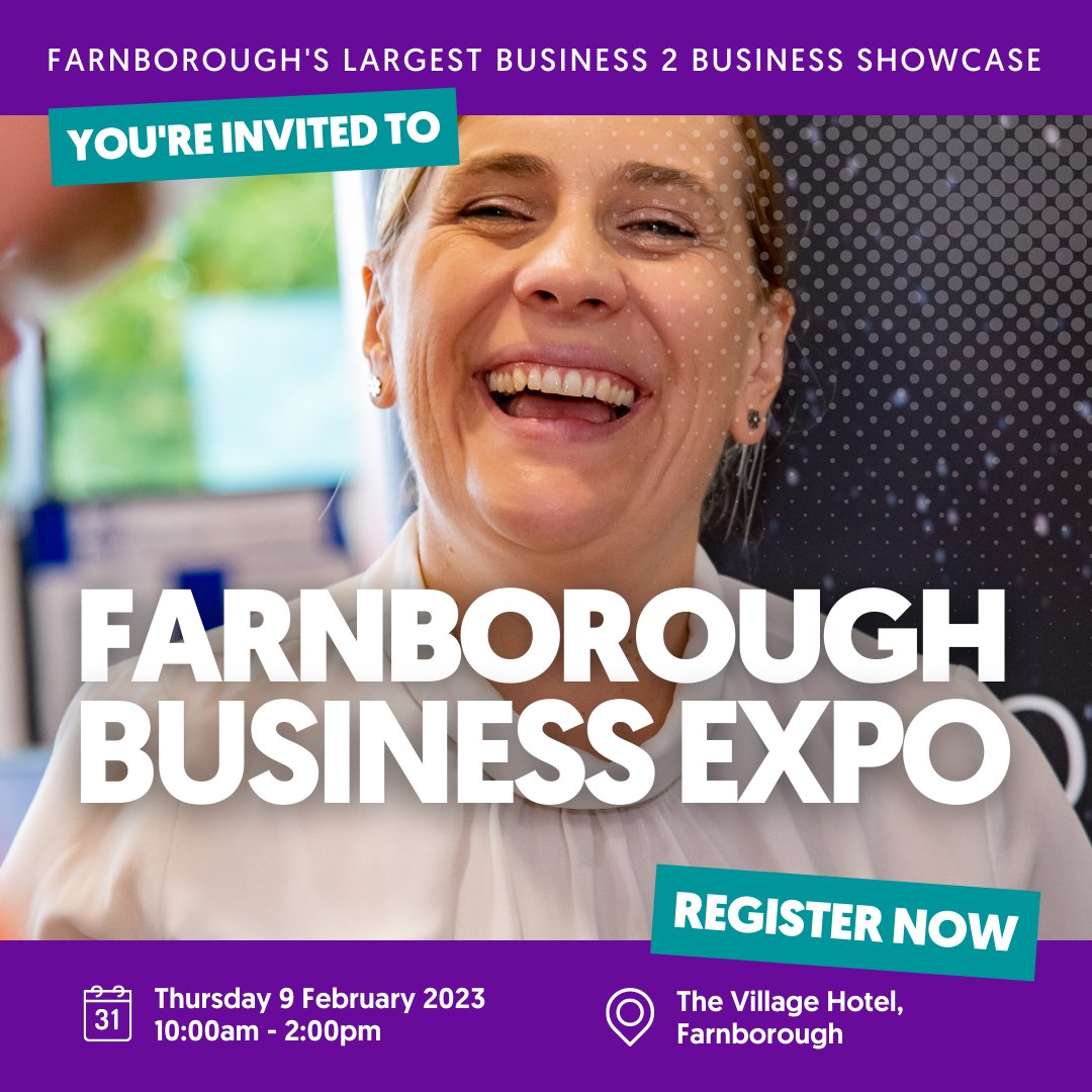 B2BExpos's tweet photo. Get FREE business advice and support at the Farnborough Business Expo on Thursday 9th February 2023 at The Village Hotel, register today! https://t.co/Jv3n5BEMsf ππ #FarnboroughExpo #FarnboroughBusiness #FarnboroughNetworking https://t.co/bSdmNDlW1L