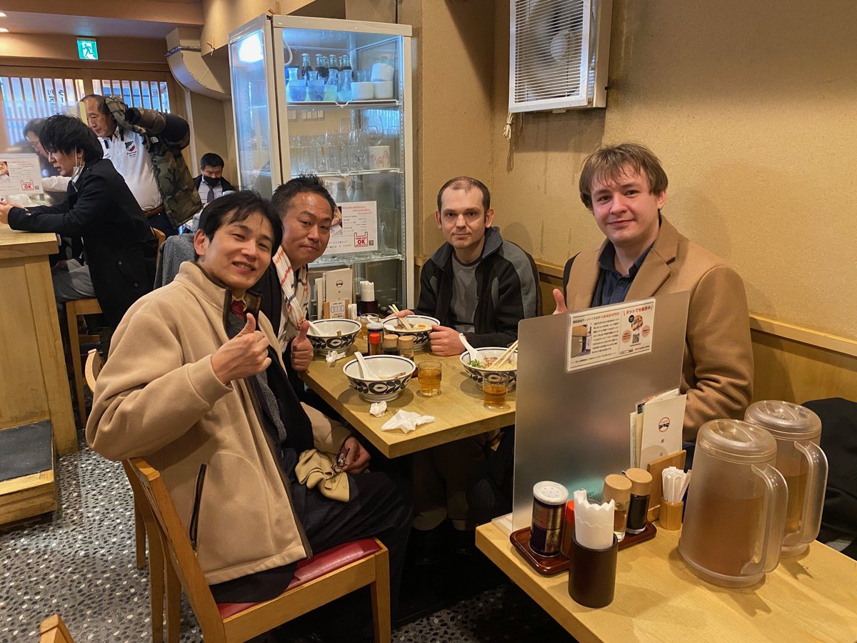 グレンコ·アンドリーさん、ナザレンコ·アンドリーさんが上京された機会に、ご飯をご一緒させて頂きました^^