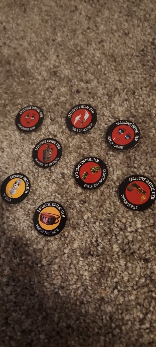 OHIOHIPLEASE's tweet image. Are any of these rare
#roblox
#robloxfacecodes
#toycodes
#robloxtoycodes
#roblox
#tearsofsorrow
#performing mime
#vampirefacemask
