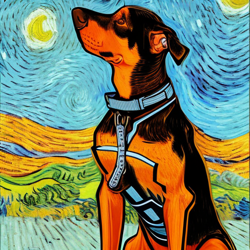 Merry Christmas, here is some DreamBooth Stable Diffusion creations of June the dog!

First photo was one of the models used for training