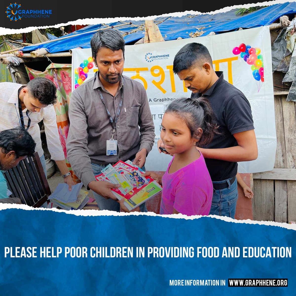 GraphheneF's tweet image. Bring smiles to little faces. Donate and take a step towards a better planet.
donate to help the ones in need.

Learn more: graphhene.org

Follow us
lnkd.in/dJ3wTJUA
lnkd.in/gNiQd8_c

#GraphheneFoundation #ReachingoutwithLove #volunteer #makeanimpact