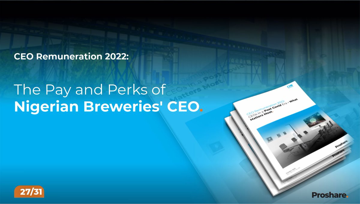 proshare's tweet photo. #CEORemuneration 2022: The Pay and Perks of @NBPLC's CEO
The CEO revenue outcomes rose by +102.44% driven by a +29.71% increment in revenue and a -5.93% decline in CEO’s pay.
https://t.co/OHLmoKgRR1
#AskProshare
#CEORemunerationReport https://t.co/OJ1wEDoi2r