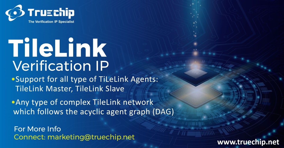 TileLink Verification IP comes with #TruEYE for debugging in a graphical and pictorial manner.

Click here to learn more about TileLink VIP: lnkd.in/d3dF_XNY

#VerificationIP #SiliconIP #Truechip #semiconductorindustry #customverificationip #circuitdesign #semiconductors