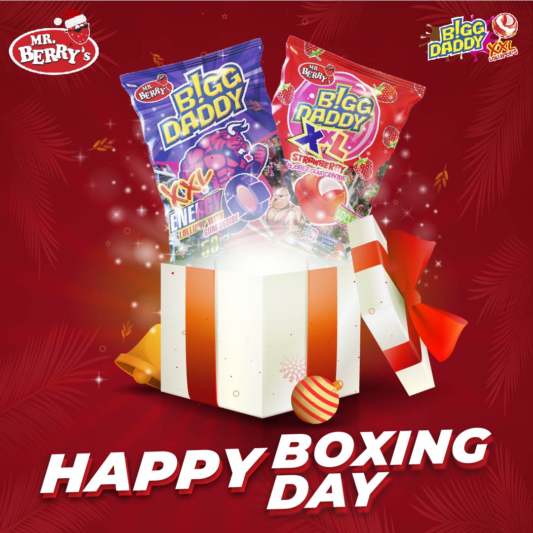 BiggDaddypops's tweet photo. Wishing you a joyous Boxing Day with all the love in the world. May you unwrap the gift of your dreams #biggdaddylollipops #berrytastic #mrberrys #candyshop #boxingday #BerryChristmas #christmas2022 #xmas2022 https://t.co/JXrDD1NTQZ