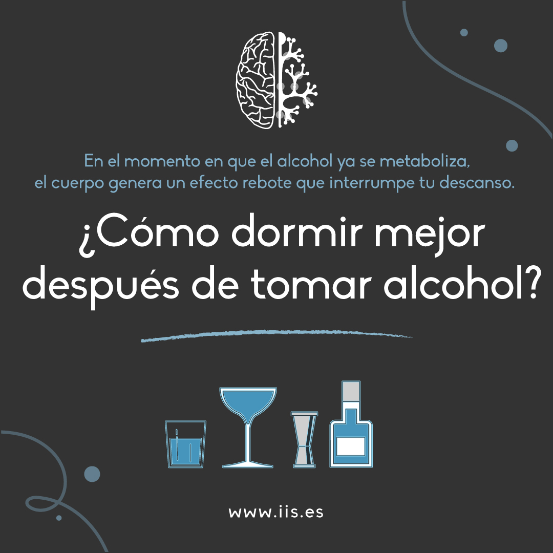 La ingesta de alcohol altera el sueño, porque en el momento en que el alcohol ya se metaboliza, el cuerpo genera un efecto rebote que interrumpe tu descanso. 

Si no quieres que esto pase, te aconsejamos:
-Tomar mucha agua
-Dejar de tomar al menos 4 horas antes de dormir

#iis